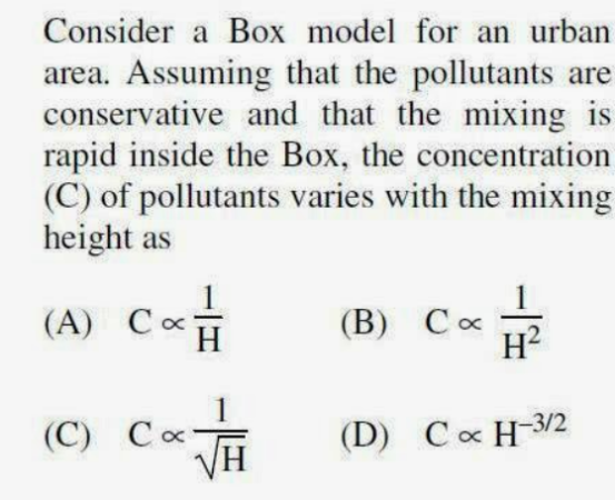 NTA UGC NET Environmental Sciences Paper 3 Solved Question Paper 2012 June qn 4