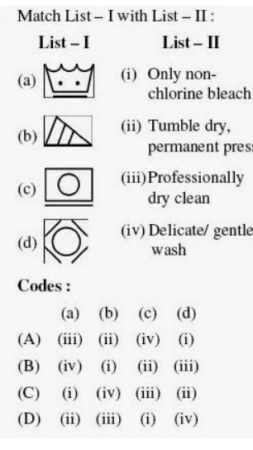 NTA UGC NET Home Science Paper 3 Solved Question Paper 2012 June qn 69